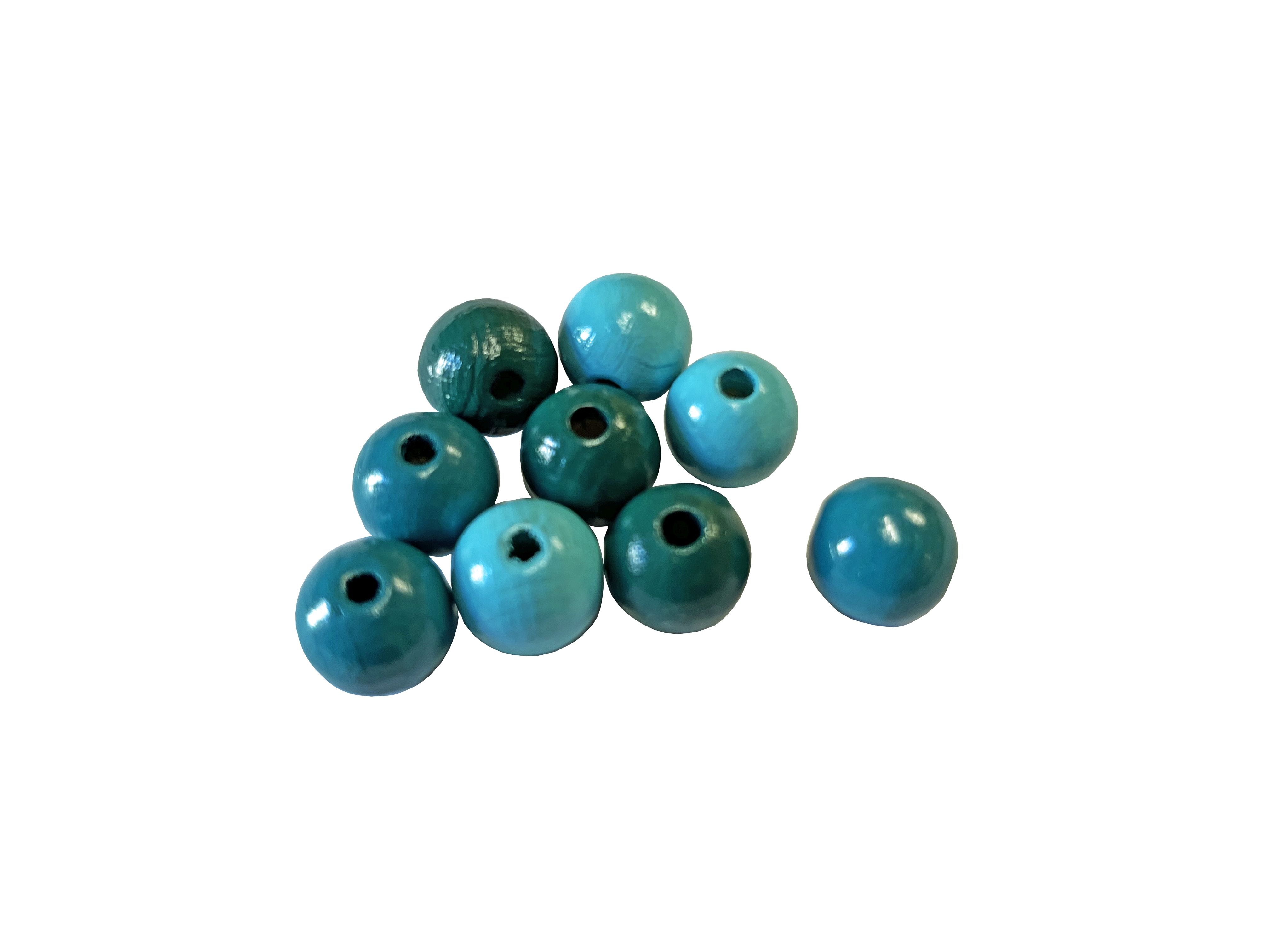 Holzperlen türkismix 10mm