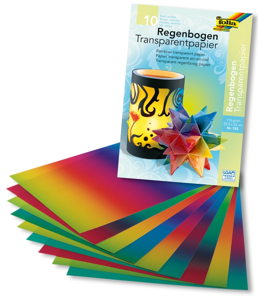 Transparentpapier Regenbogen