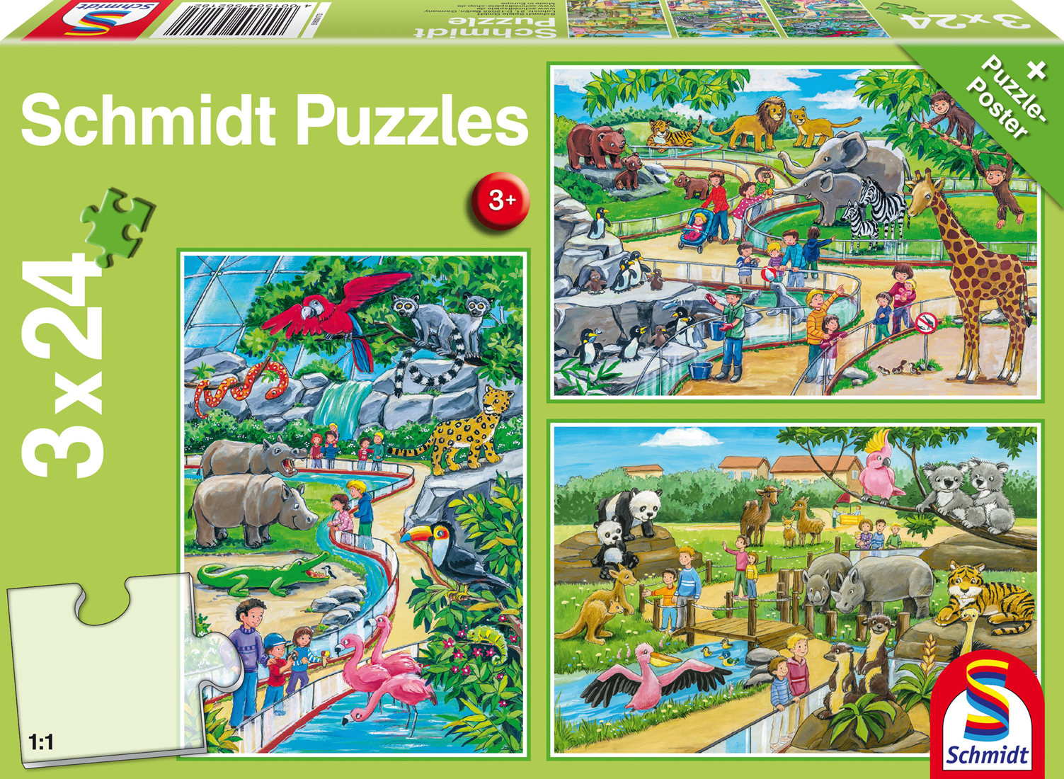 Puzzles Ein Tag im Zoo