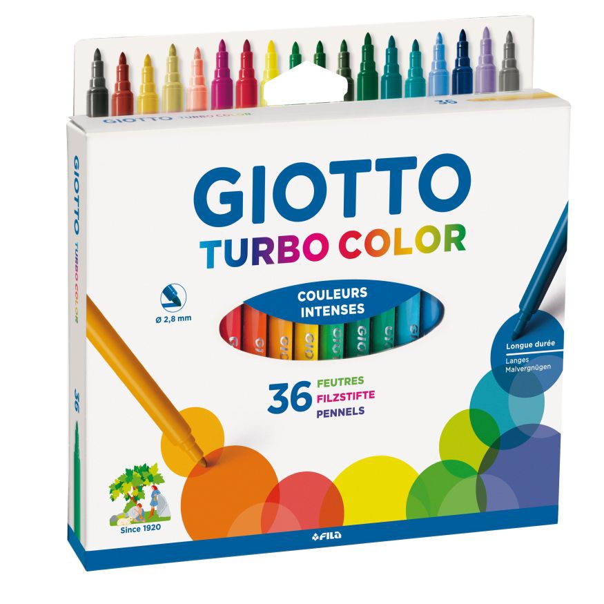 Filzstifte Giotto Turbo Color, 36 Stk.