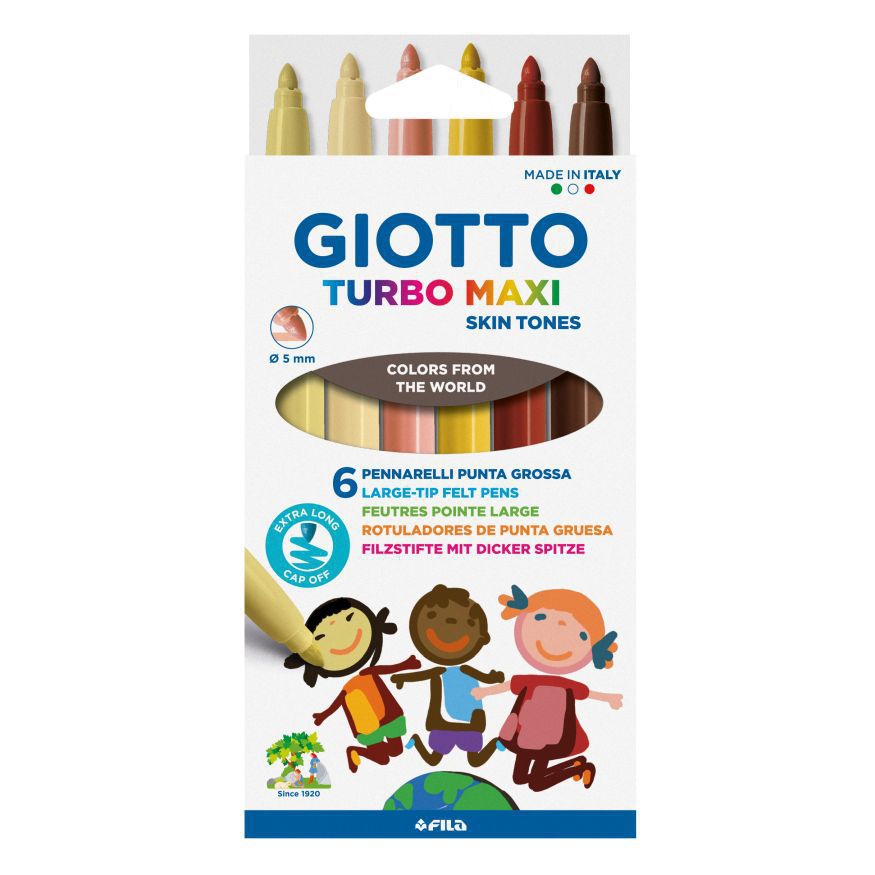 Filzstifte Giotto Turbo Maxi Skin Tones 6 Stück Filzstifte Giotto Turbo Maxi Skin Tones 6 Stück