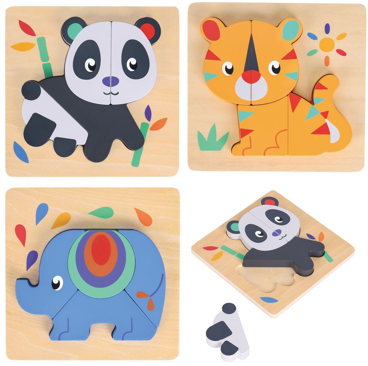 Puzzle-Set Tiere