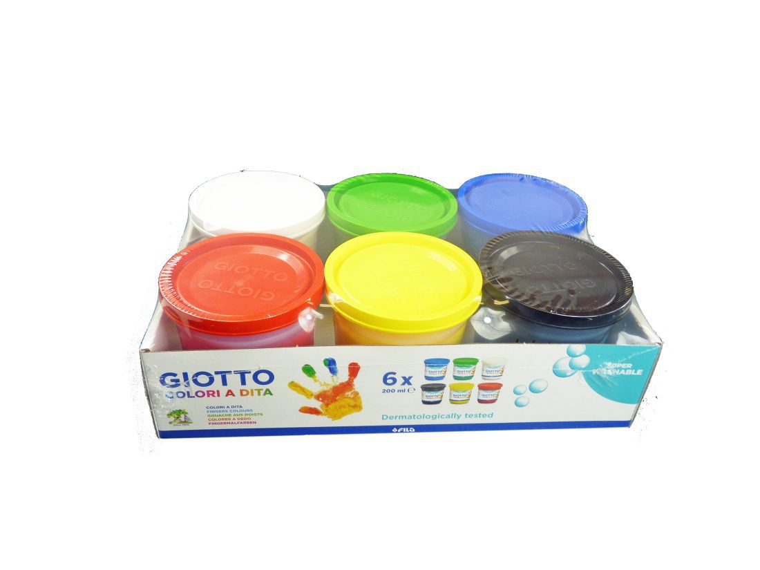 Fingerfarben Set Giotto 6 x 200ml