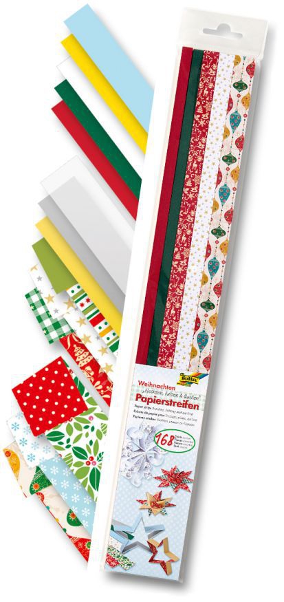 Papierstreifen Weihnachtsmotiv Papierstreifen Weihnachtsmotiv