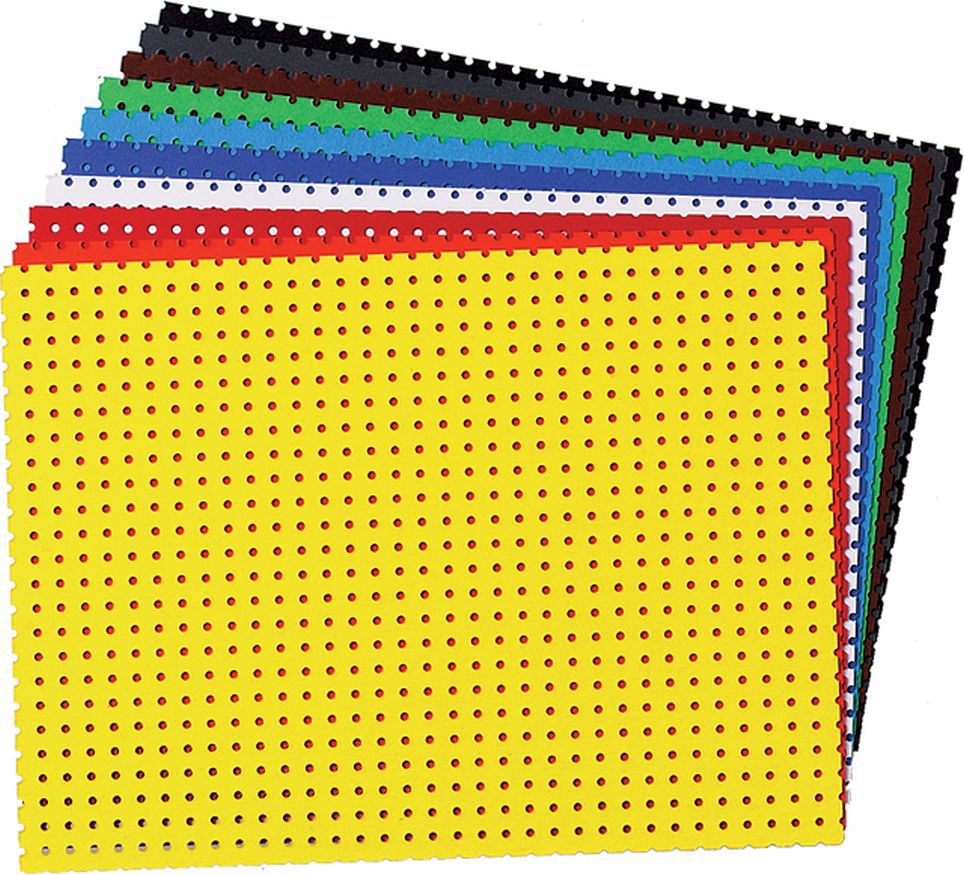 Stickkarton ohne Motive, farbig Stickkarton ohne Motive, farbig