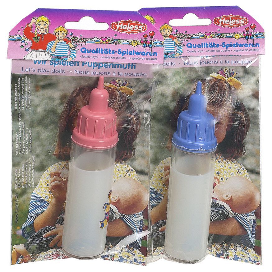 Milchflasche für Puppen, gefüllt