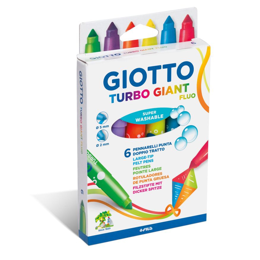 Filzstifte Giotto Turbo Giant Fluo