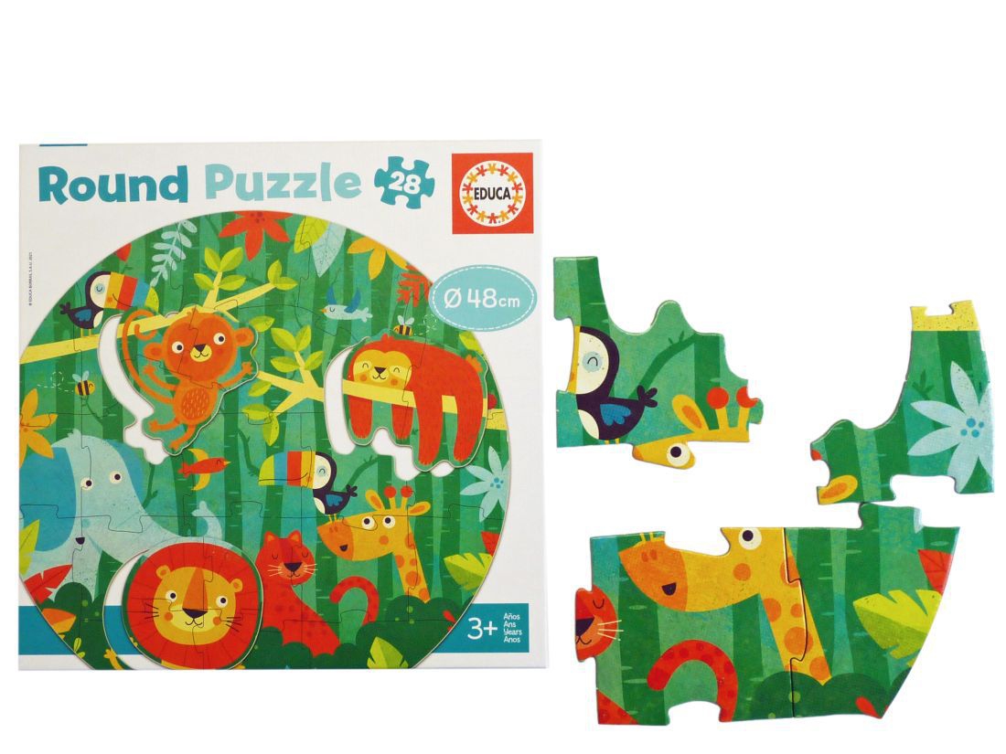 Puzzle Dschungel rund Puzzle Dschungel rund