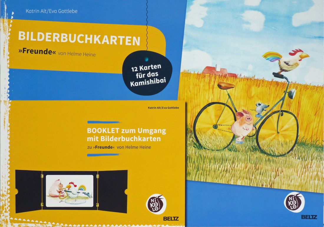 Kamishibai Bildertafeln "Freunde" von H. Heine Kamishibai Bildertafeln "Freunde" von H. Heine