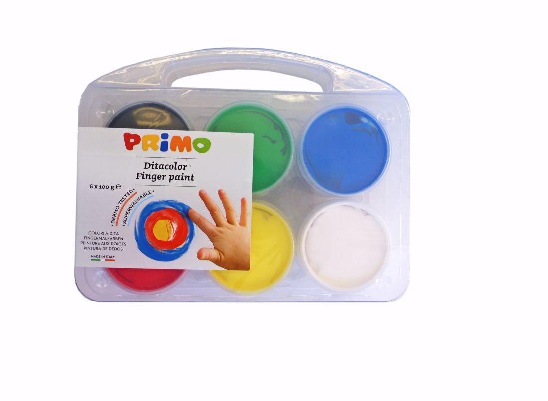 Fingerfarben Set Primo 6 x 100ml