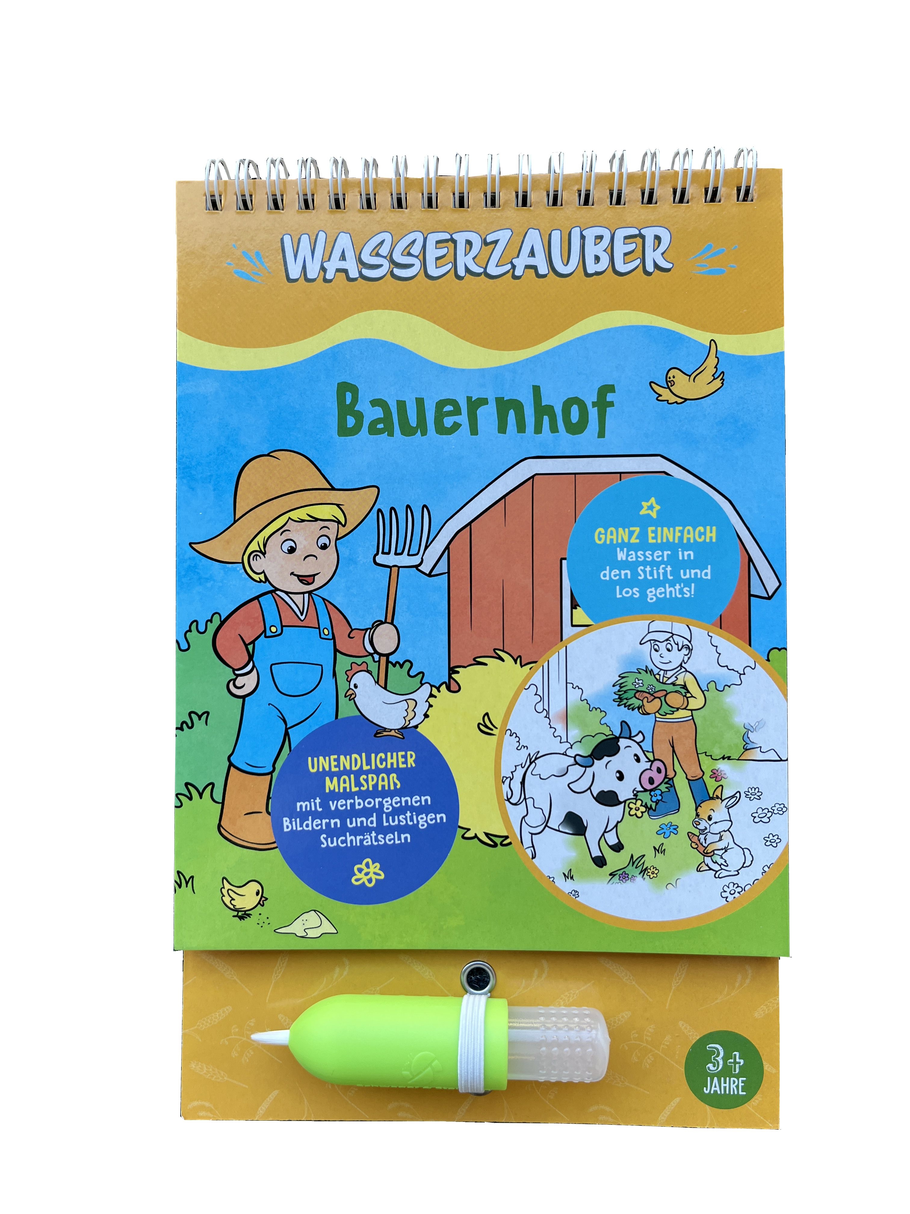 Bauernhof Wasserzauber Malbuch