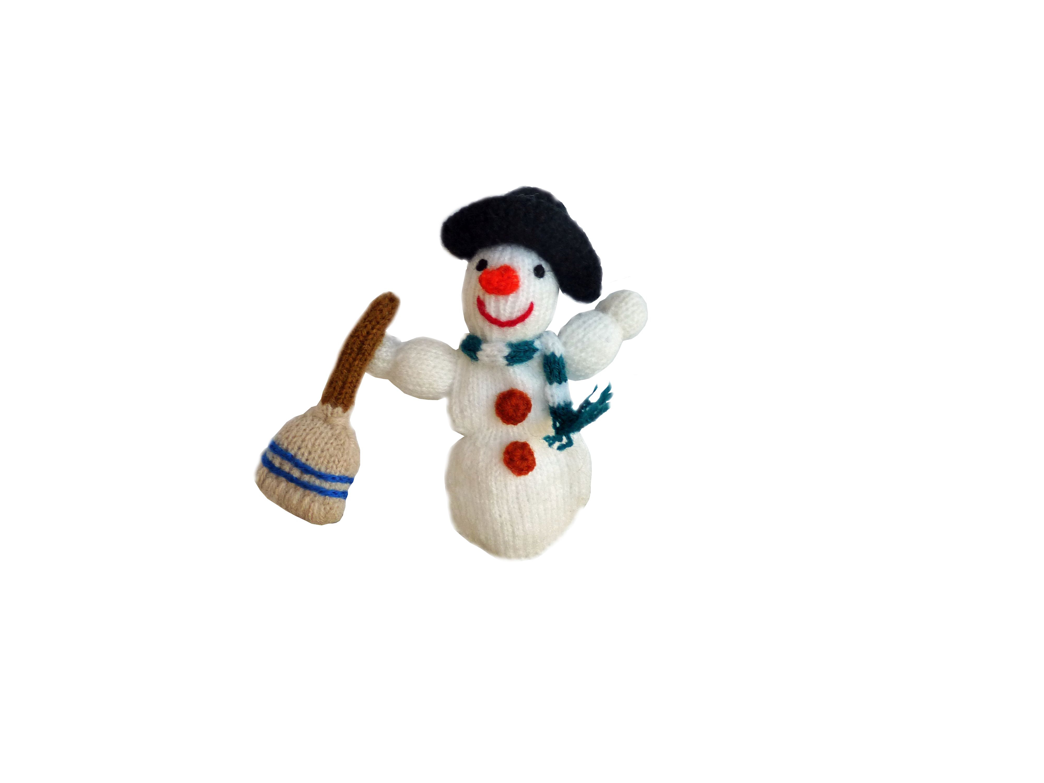 Fingertier Schneemann