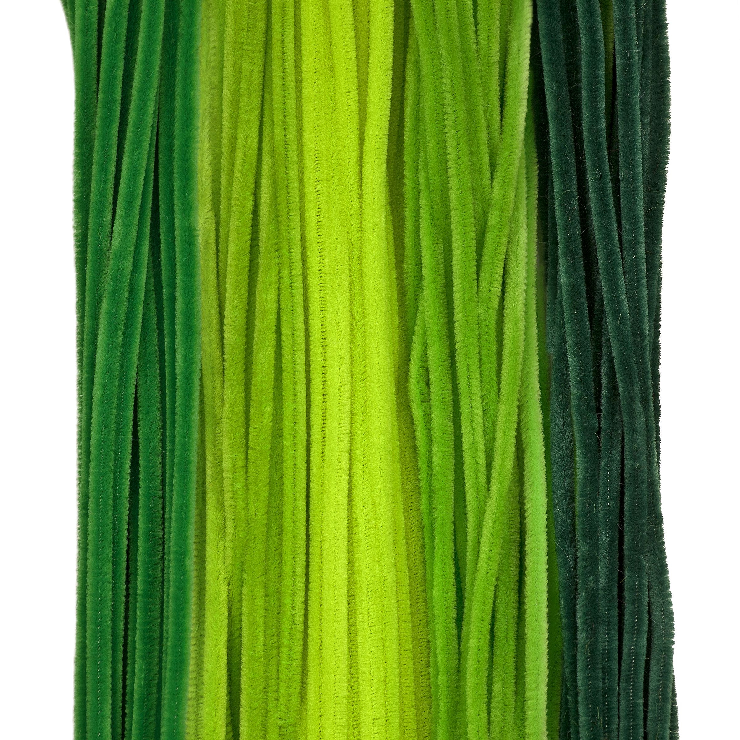 Pfeifenputzer Grün-Töne