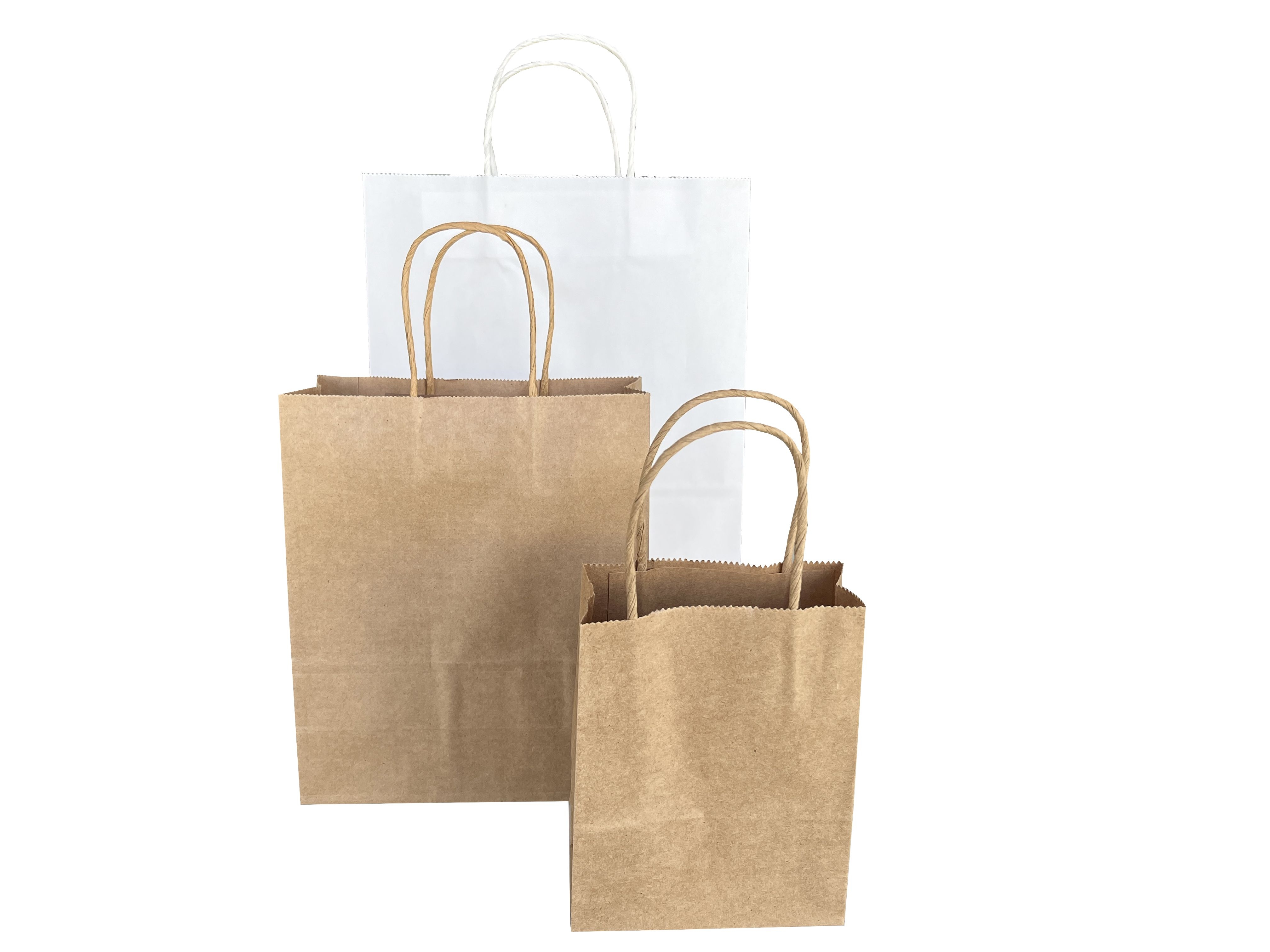 Papiertragtaschen braun, gross