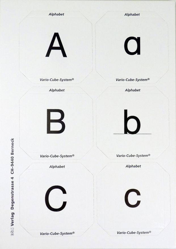 Einsteckkarten Alphabet