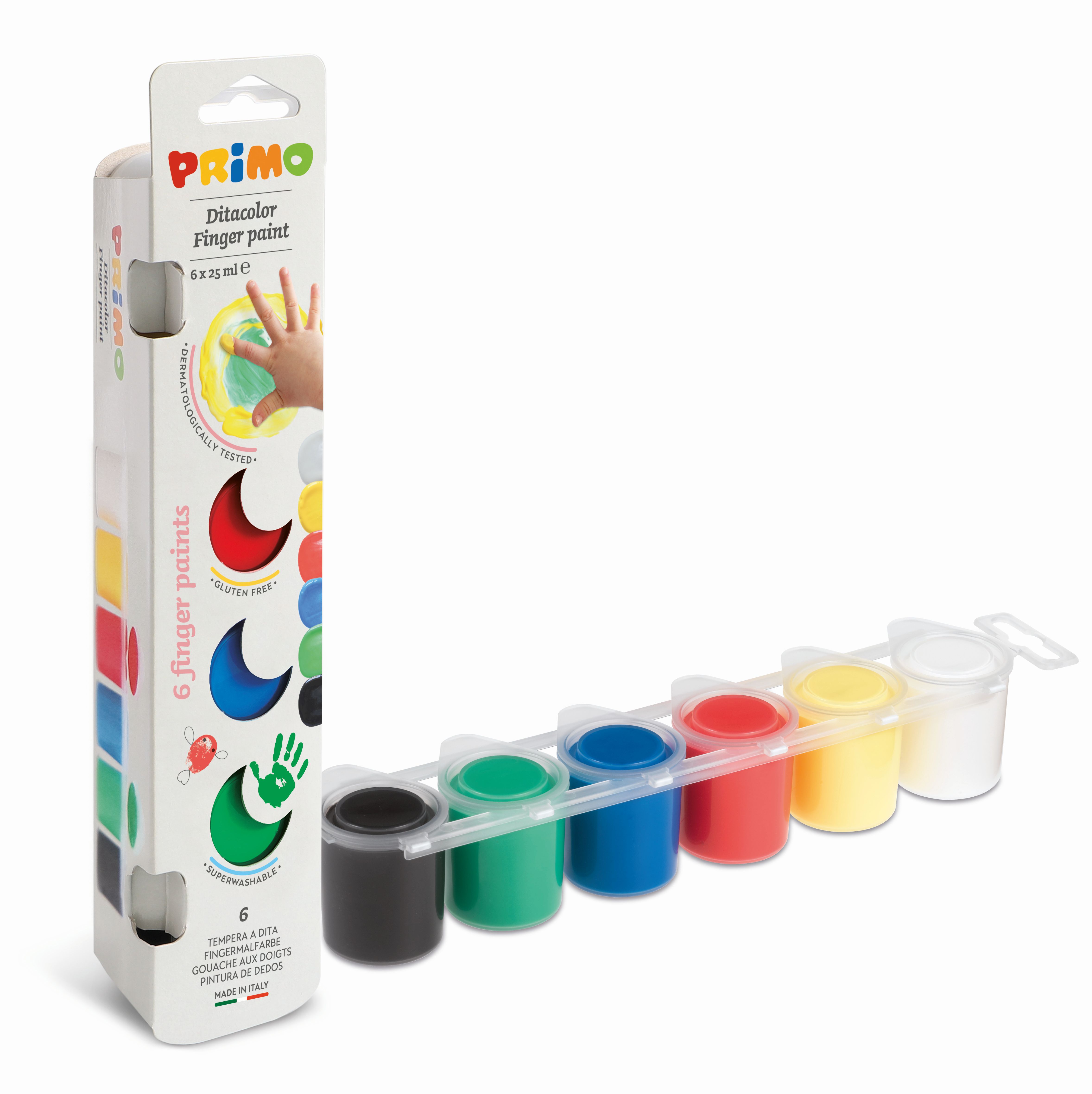 Fingerfarben 6er Set Primo Mini Fingerfarben 6er Set Primo Mini