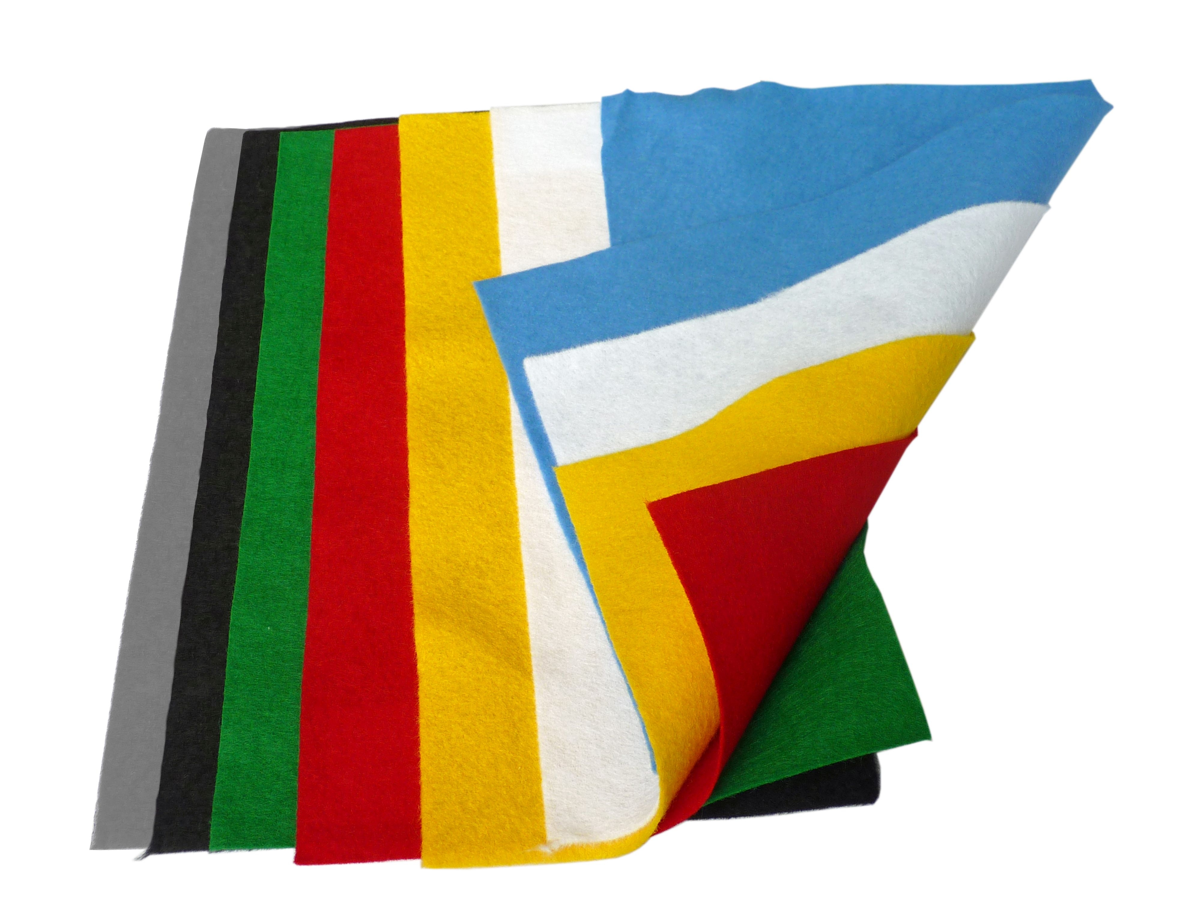 Bastelfilz, Einzelfarben