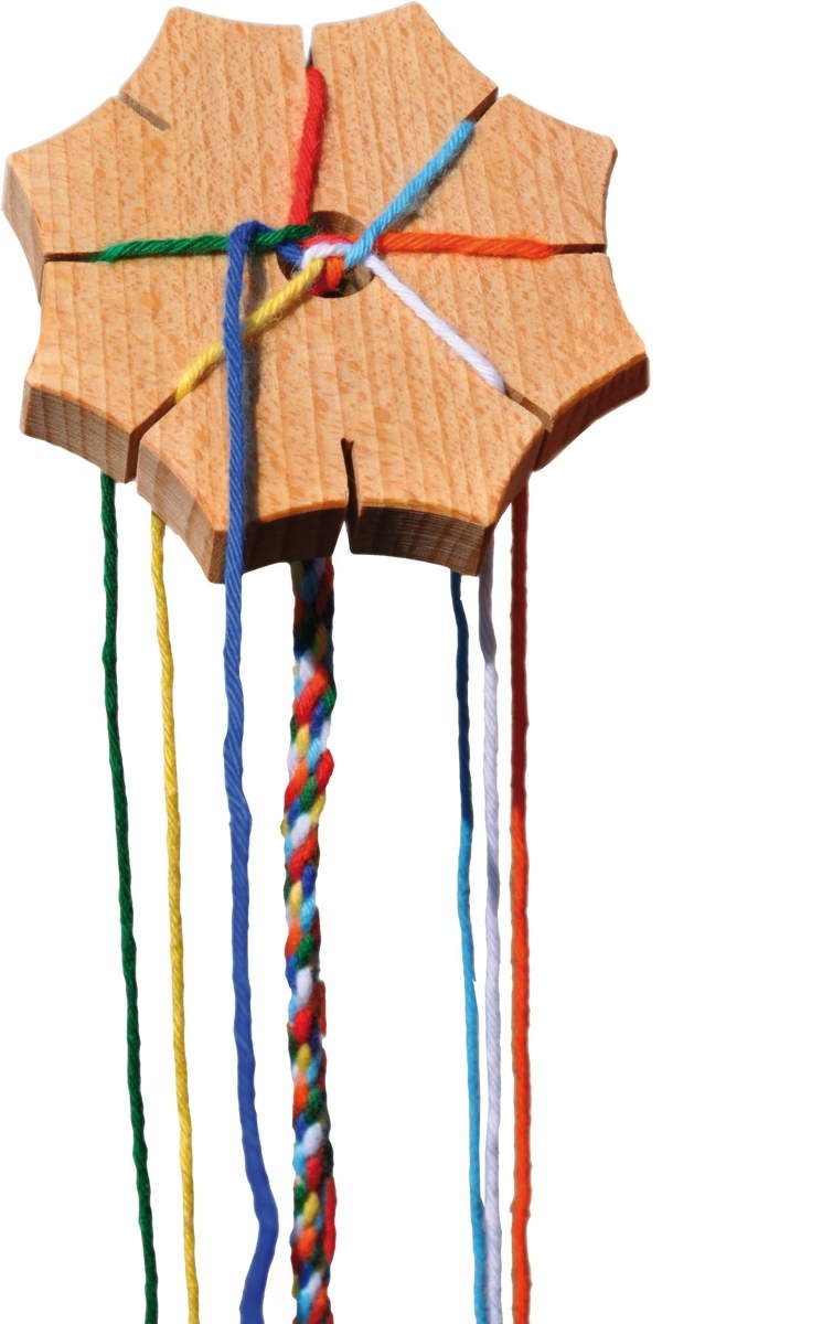 Knüpfstern aus Holz