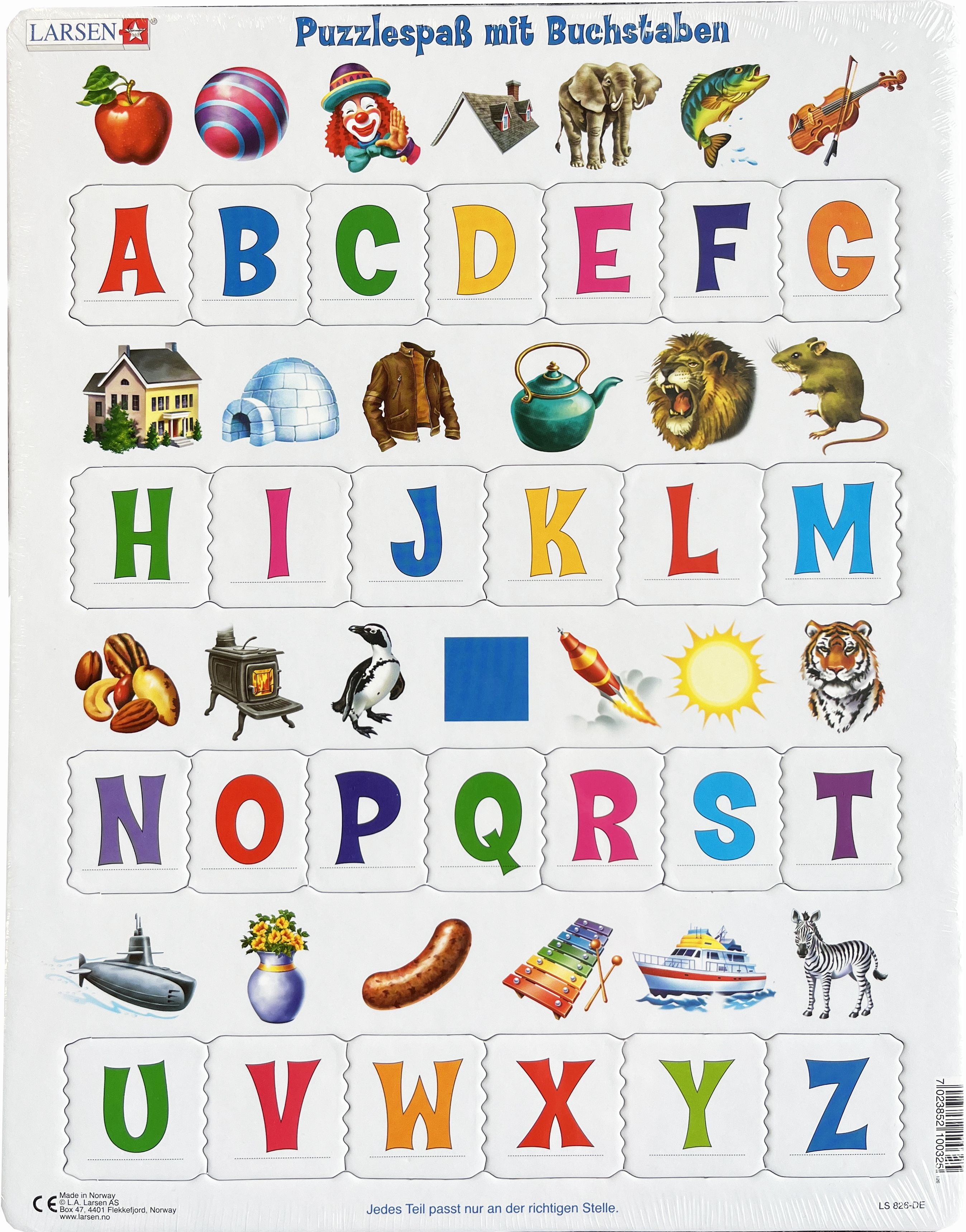 Puzzle mit Buchstaben