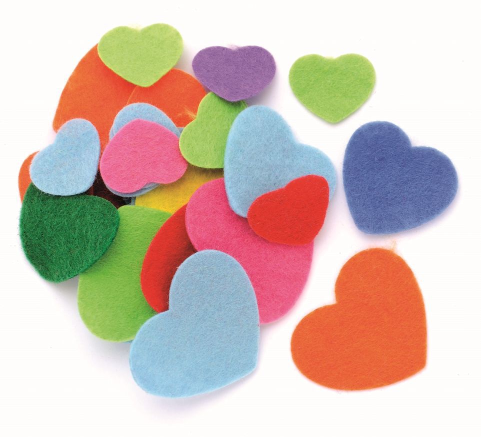 Filz-Herzen Filz-Herzen