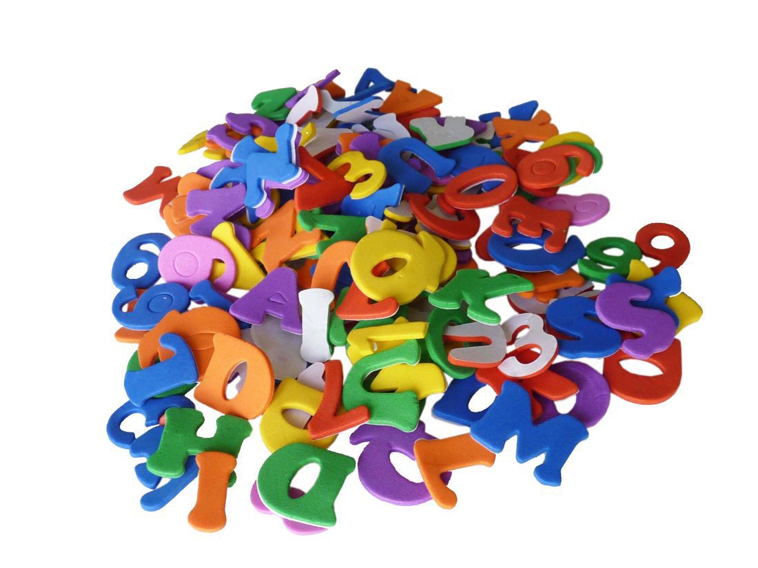 Moosgummi ABC und Zahlen selbstklebend Moosgummi ABC und Zahlen selbstklebend