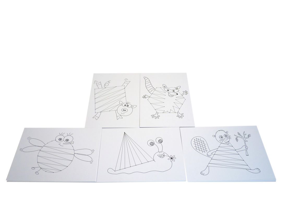 Prickelmotive drollige Tiere Prickelmotive drollige Tiere