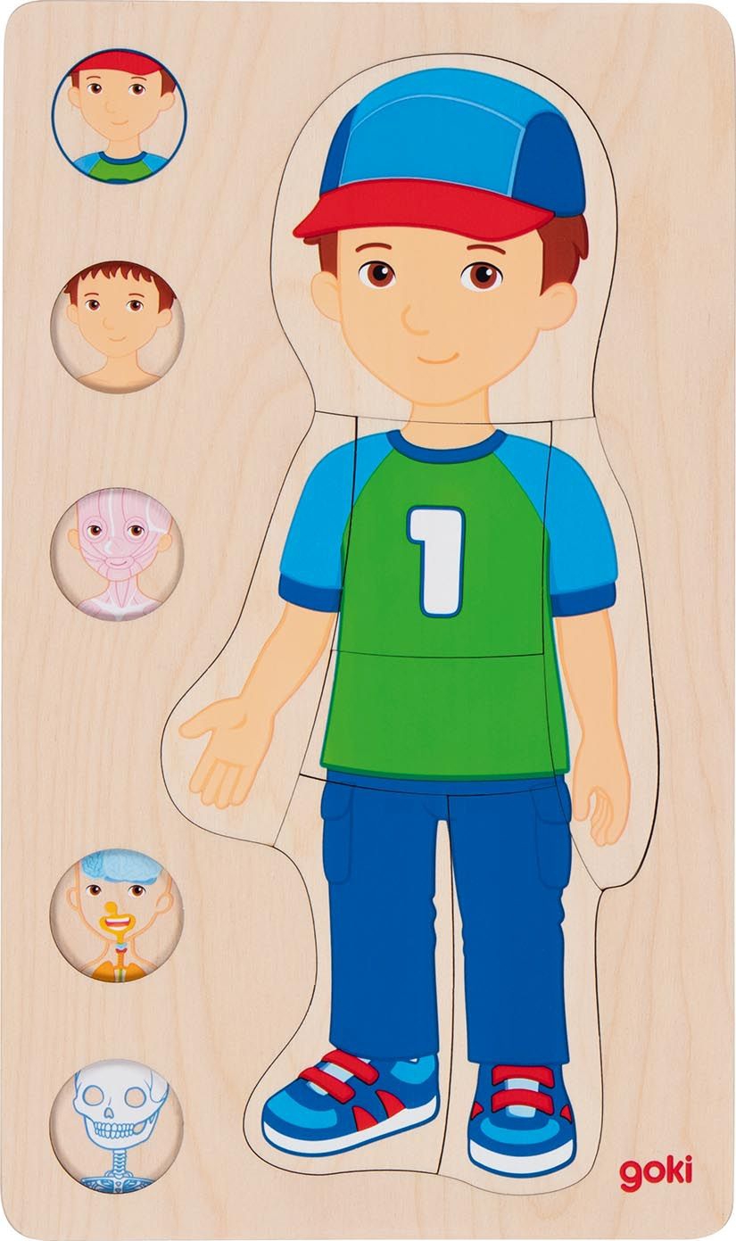 Schichtenpuzzle Junge Schichtenpuzzle Junge