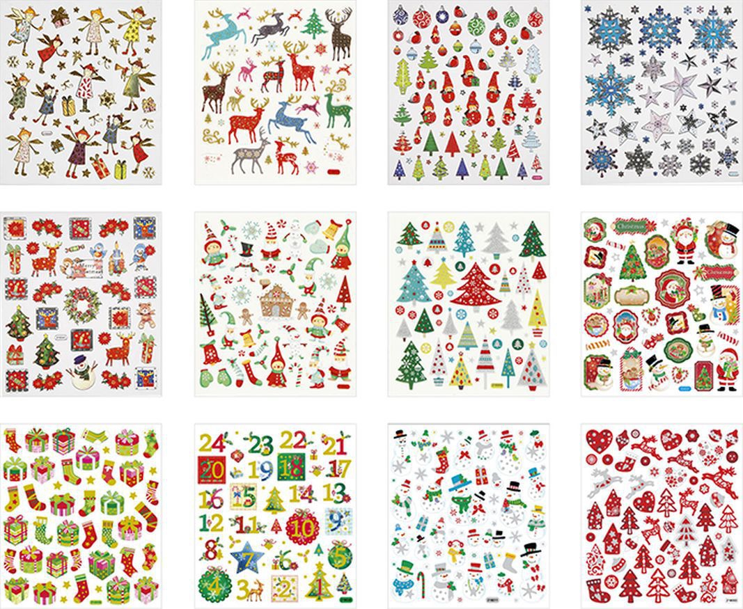 Stickerbuch Weihnachten 12 Blatt Stickerbuch Weihnachten 12 Blatt
