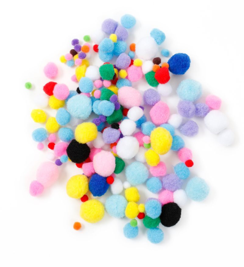 Pompon-Set, 200 Stück