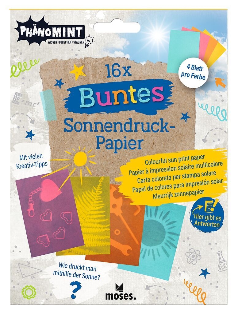 Buntes Sonnendruckpapier