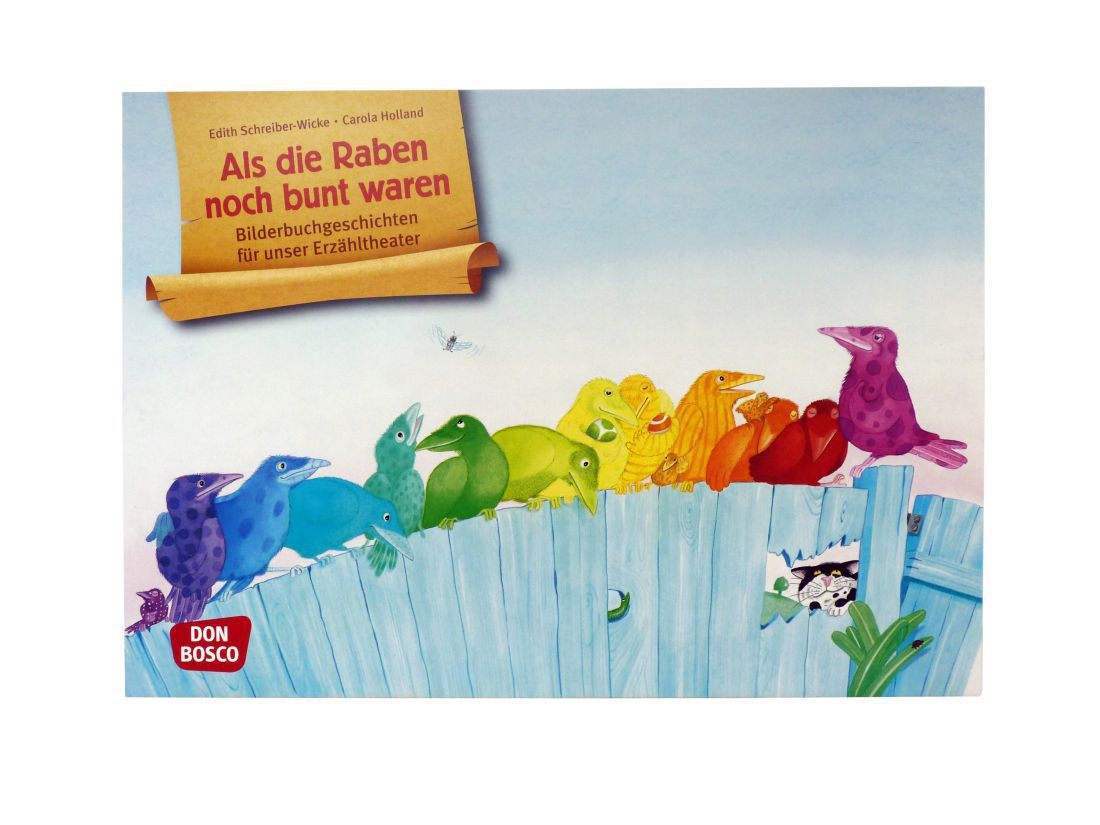 Kamishibai-Bildertafeln Als die Raben noch bunt wa Kamishibai-Bildertafeln Als die Raben noch bunt wa