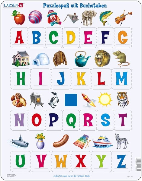 Puzzle mit Buchstaben