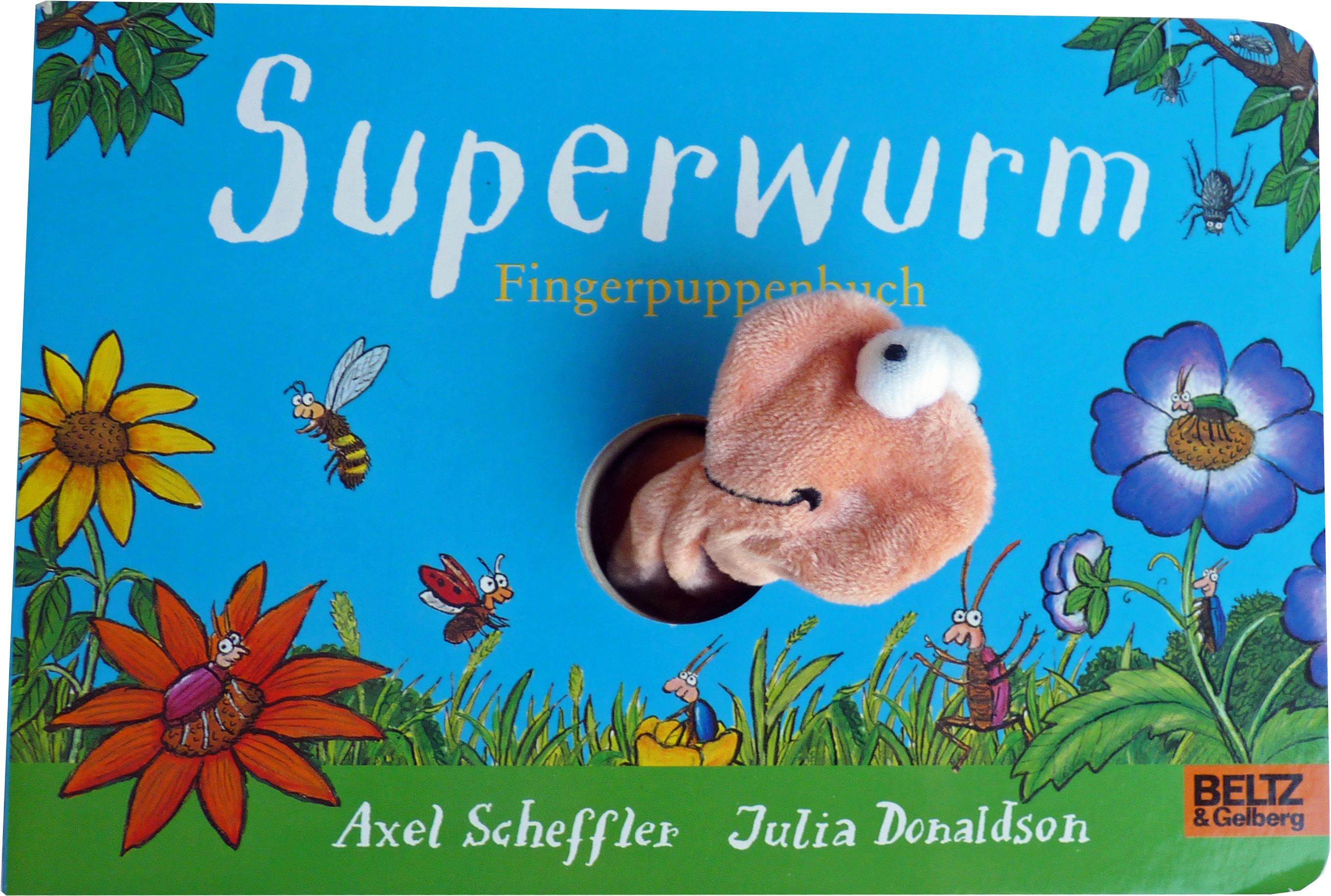 Superwurm-Fingerpuppenbuch