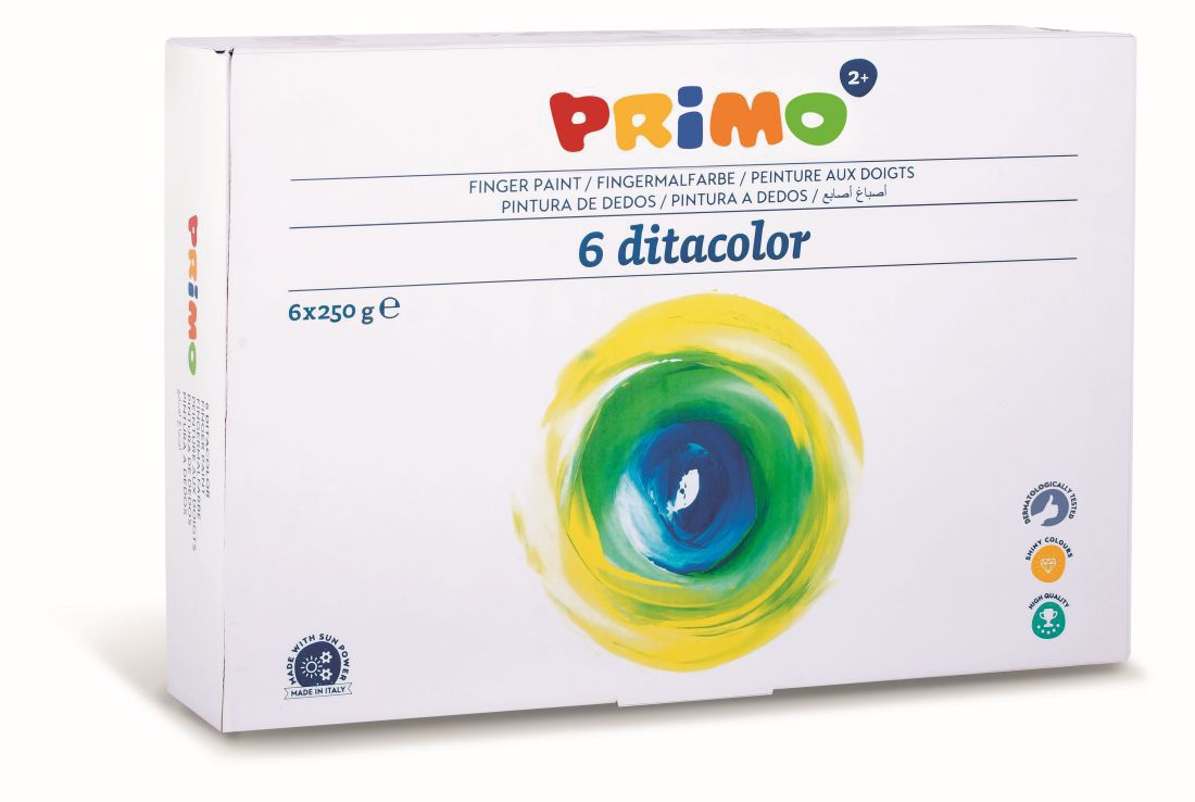 Fingerfarben Set Primo 6 x 250g