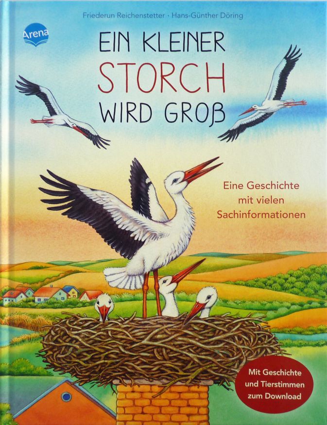 Ein kleiner Storch wird gross