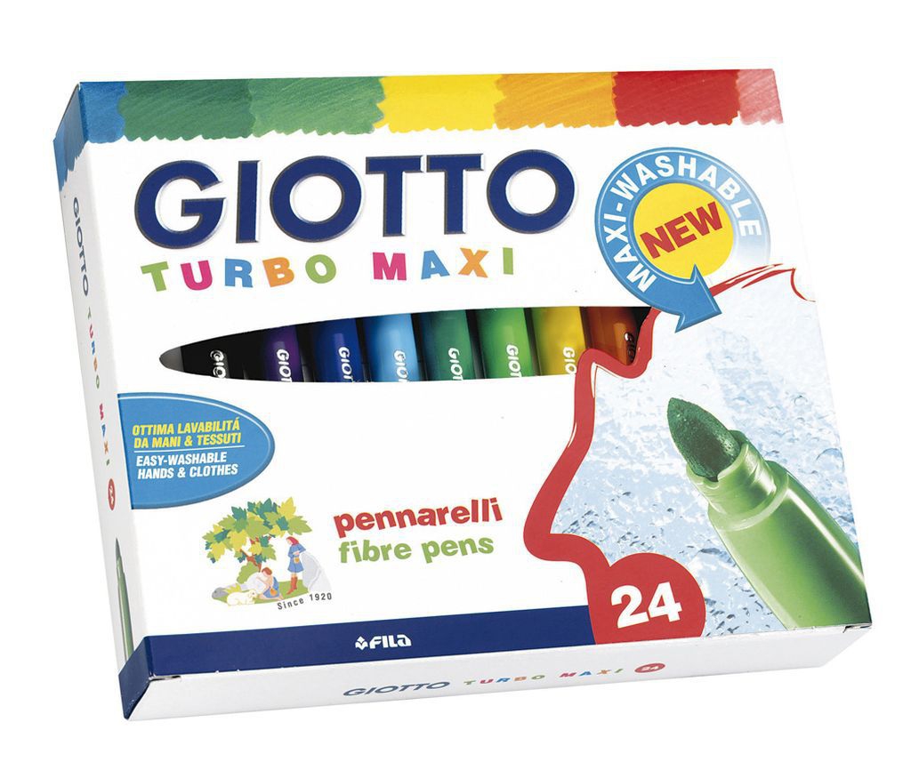 Filzstifte Giotto Turbo Maxi 24 Stifte Filzstifte Giotto Turbo Maxi 24 Stifte