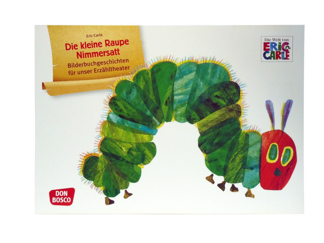 Kamishibai-Bildertafeln Die kleine Raupe Nimmersat Kamishibai-Bildertafeln Die kleine Raupe Nimmersat