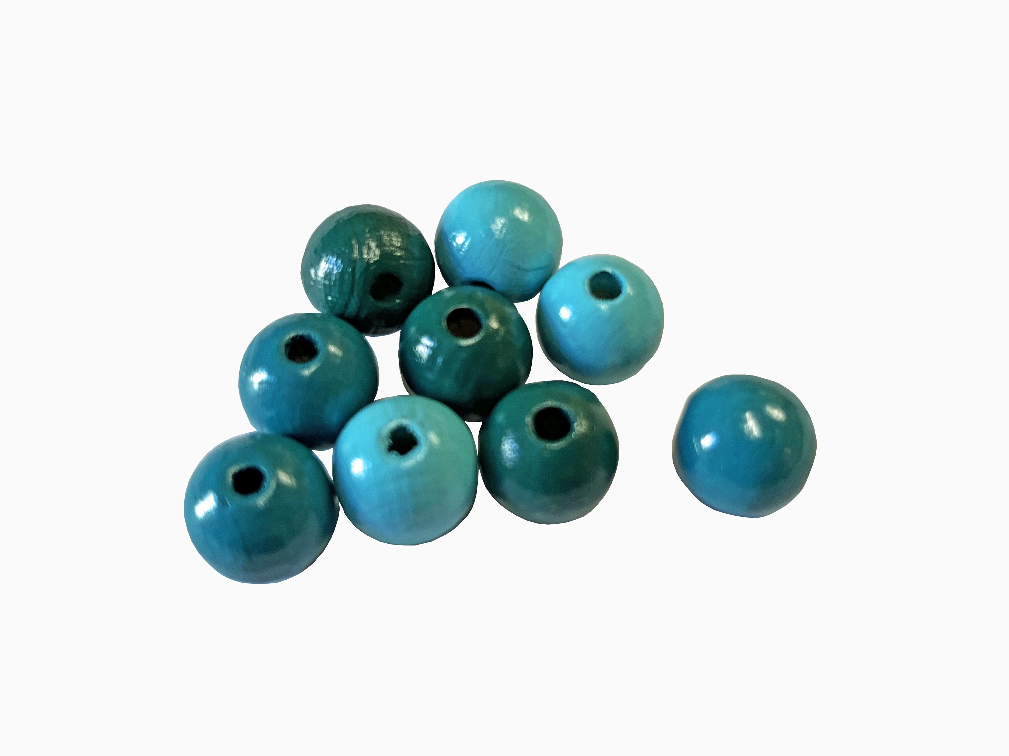Holzperlen türkismix 12mm