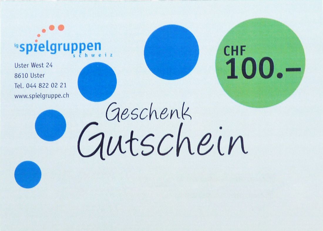 Geschenkgutschein 100 Franken