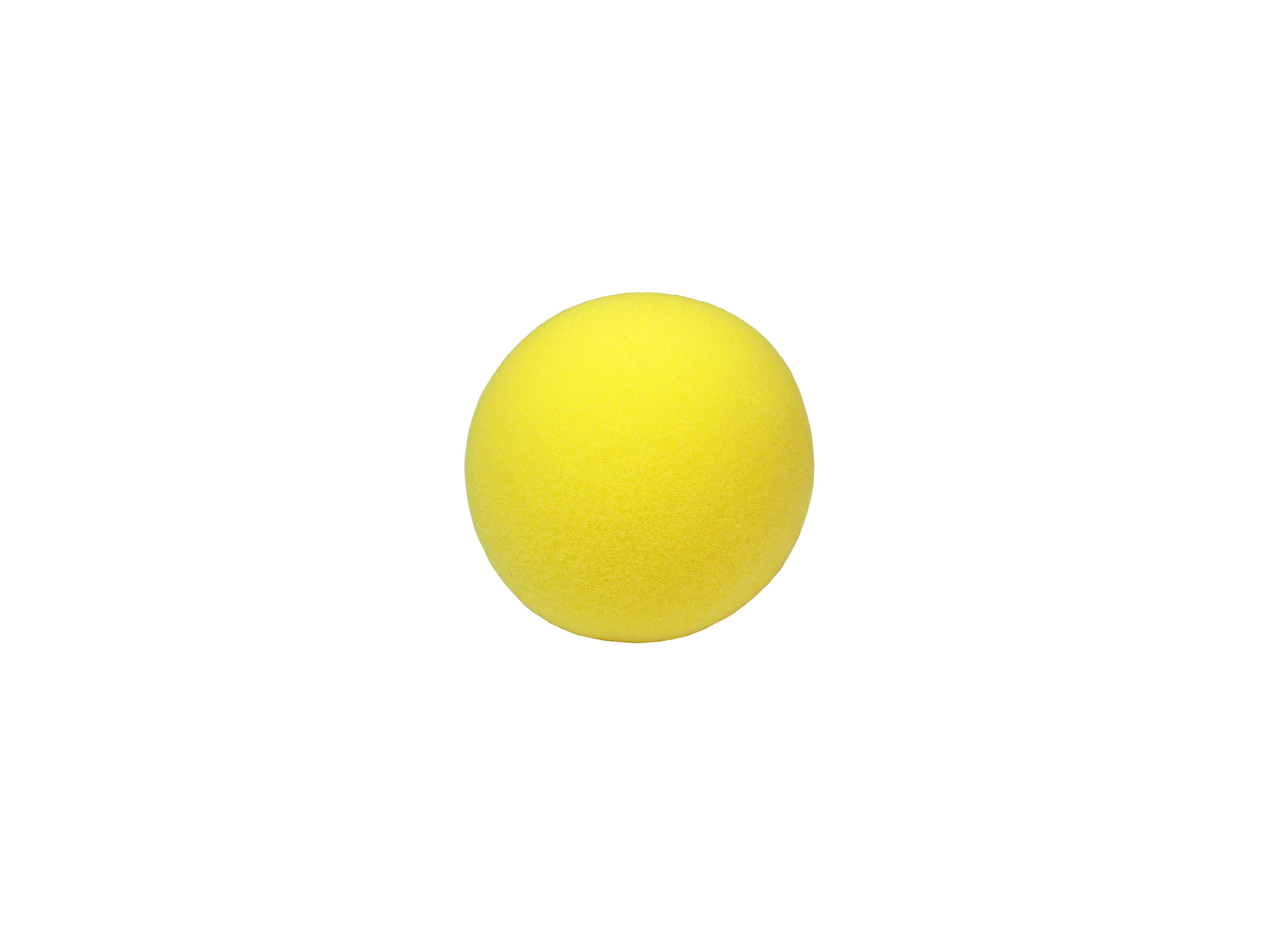 Ball aus Schaumstoff gelb